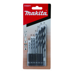 MAKITA D-62371 sada vrtáků šestihran 1/4\" do dřeva 9 ks v plastové krabičce