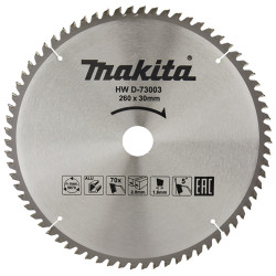 MAKITA D-73003 kotouč pilový hliník TCT 260x2.8x30mm 70Z - new D-81723