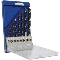 MAKITA P-57663 sada vrtáků s válcovou stopkou do dřeva 8 ks v plastové krabičce