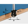 FESTOOL Fazetovací lícovací fréza HW, stopka 8 mm HW S8 D24/0° +45° 491026