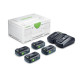 FESTOOL Napájecí sada SYS 18V 4xTBX4/TCL6DUO 578823