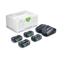 FESTOOL Napájecí sada SYS 18V 4xTBX4/TCL6DUO 578823