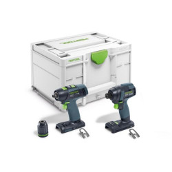 FESTOOL Šroubovací a vrtací sada TID 18 Basic-Set T18 578813