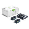 FESTOOL Napájecí sada SYS 18V 2xHP5,0/TCL6DUO 578679
