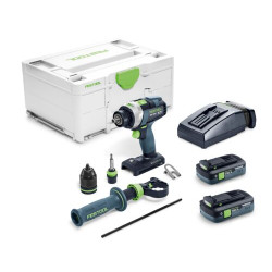 Akumulátorový příklepový vrtací šroubovák QUADRIVE TPC 18/4 TBX4,0 I-Plus