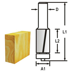 MAKITA D-47743 Drážkovací fréza 2 břit s ložiskem  12,7x 26 x 68,5
