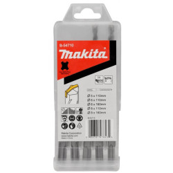 MAKITA B-54710 sada vrt&aacute;ků SDS-Plus 5 ks v plastov&eacute; krabičce