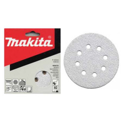 MAKITA P-33364 papír brusný suchý zip 125mm 8 děr K80, 10ks