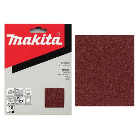 MAKITA P-36398 papír brusný 114x140mm K40, 10ks