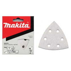 MAKITA P-42737 papír brusný suchý zip 94x94x94mm 6 děr K150, 10ks