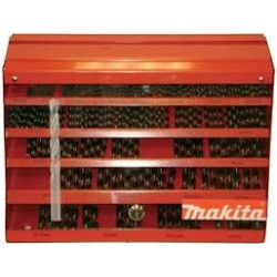 MAKITA P-60539 sada vrt&aacute;ků s v&aacute;lcovou stopkou do kovu HSS-G 655 ks v kovov&eacute;m boxu