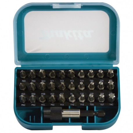 MAKITA P-73374 sada bitů 1/4\" 31 ks v plastové krabičce