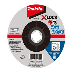 MAKITA E-00393 kotouč brusn&yacute; ocel X-Lock 125x6x22.23mm
