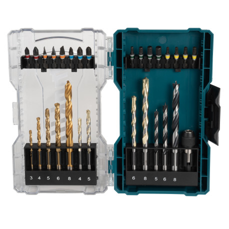 MAKITA E-07054 sada bitů a vrtáků 29 ks v plastové krabičce