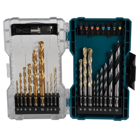 MAKITA E-07032 sada bitů a vrtáků 27 ks v plastové krabičce