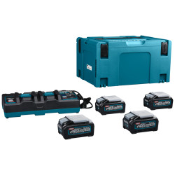 MAKITA 191U28-6 sada Li-ion XGT 40V 4xBL4040+DC40RB+Makpac STOP