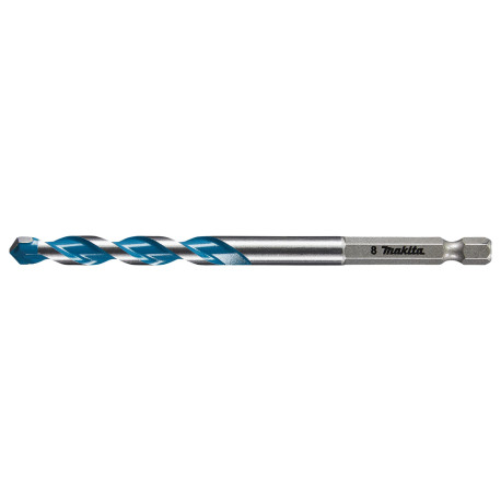 MAKITA E-15045 vrták pro multimateriál TCT stopka šestihran 1/4´´ 8x120mm