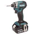 MAKITA DTD173RTJ Aku rázový šroubovák 1/4" Li-ion LXT 18V/5,0Ah, Makpac