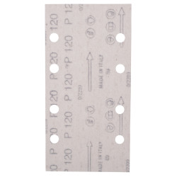 MAKITA E-19663 pap&iacute;r brusn&yacute; such&yacute; zip 93x185mm 8 děr K120, 10ks