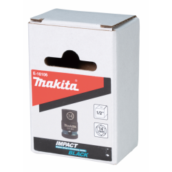MAKITA E-16106 kl&iacute;č n&aacute;strčn&yacute; 1/2\", čtyřhran, IMPACT BLACK, 14mm