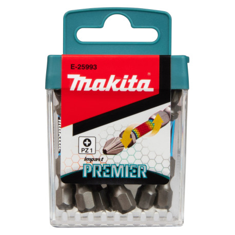 MAKITA E-25993 torzní bit řady Impact Premier (E-form) PZ1-50mm, 10 ks