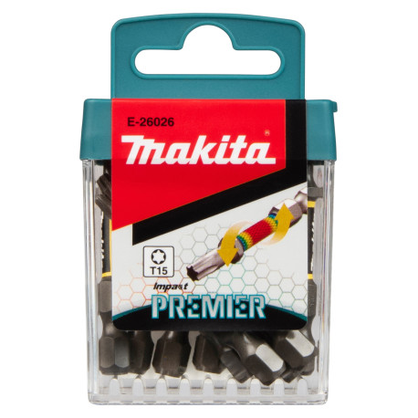 MAKITA E-26026 torzní bit řady Impact Premier (E-form) T15-50mm, 10 ks