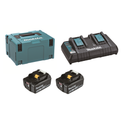 MAKITA 197629-2 sada Li-ion LXT 18V 2xBL1850B+DC18RD+Makpac