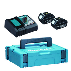 MAKITA 197952-5 sada Li-ion LXT 18V 2xBL1830B+DC18RC+Makpac-old196693-0