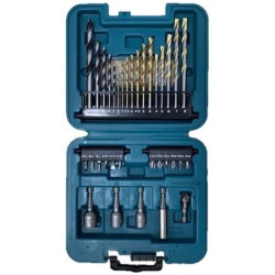 MAKITA B-68498 sada bitů a vrt&aacute;ků 34 ks v plastov&eacute;m kufru