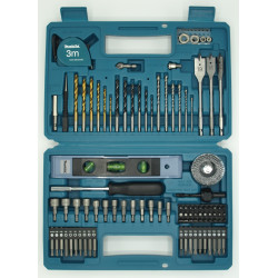 MAKITA E-10730 sada bitů a vrt&aacute;ků 102 ks v plastov&eacute;m kufru