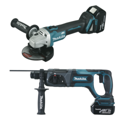MAKITA DLX2153TJ1 Aku sada DGA504+DHR241 Li-ion LXT 18V/5,0Ah