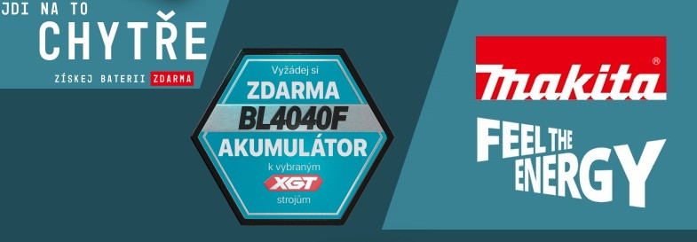 Makita XGT akumul&aacute;tor zdarma